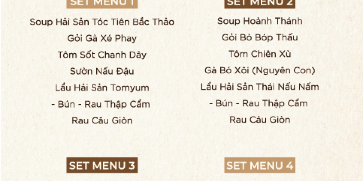 SET MENU TIỆC CƯỚI