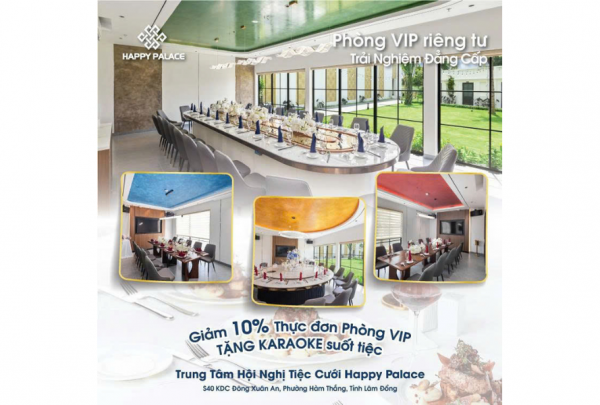 ƯU ĐÃI PHÒNG VIP - TẶNG KARAOKE SUỐT TIỆC